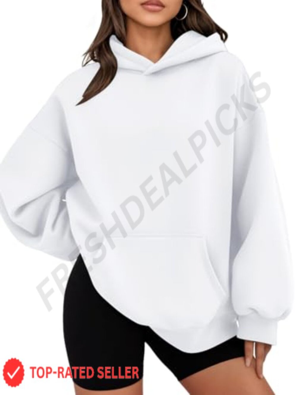 Oversized Hoodie Kangaroo Pocket Long Sleeve